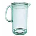 2 Quart Round Pitcher w/Lid (Transparent Green Acrylic)